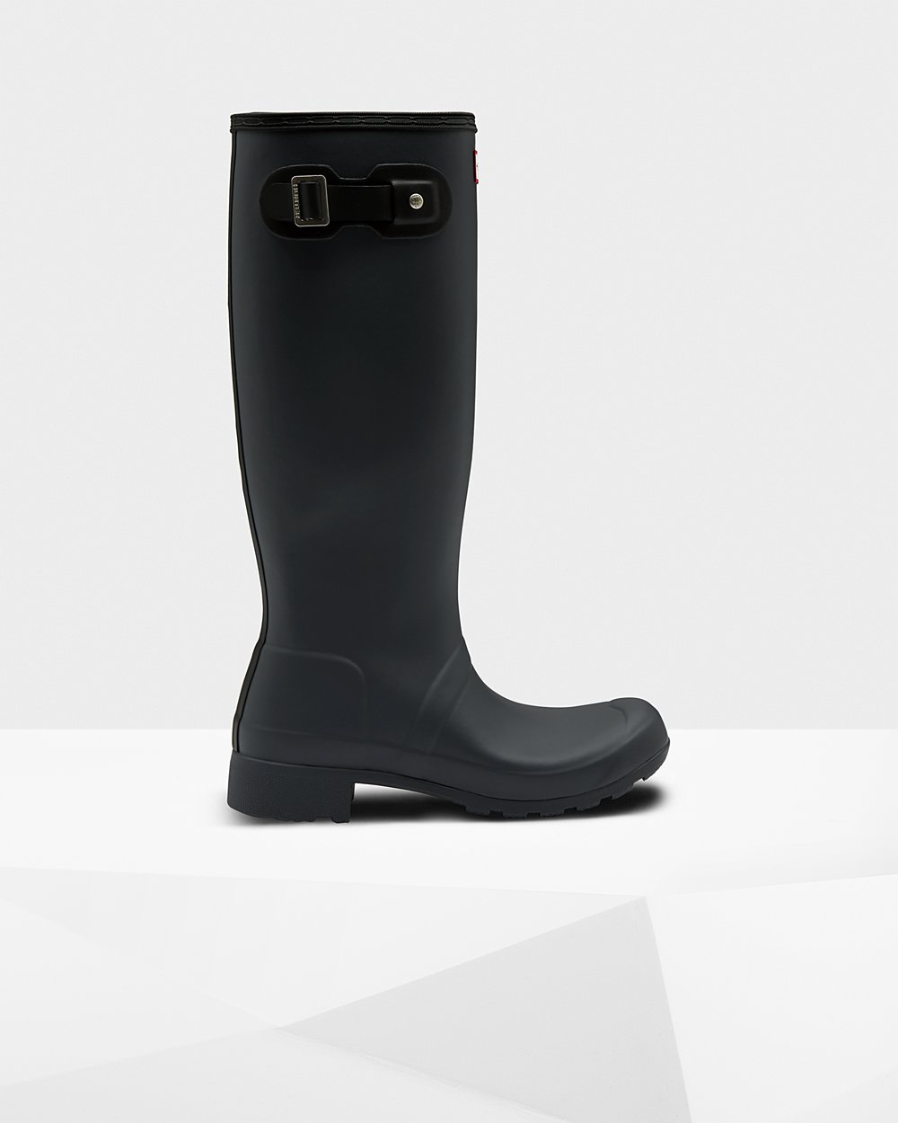 Botas de Lluvia Altas Hunter Mujer - Original Tour Foldable - Negros - QJDWULB-60